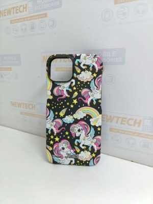 Kutis iP 14 Unicorn Printed Cover - Black