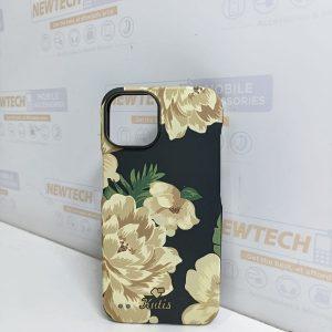 Kutis iP 14 Floral Printed Cover – Black