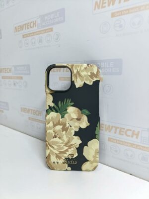 Kutis iP 14 Floral Printed Cover - Black
