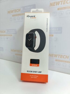 Porodo iGuard Silicone Sport Loop Watchband for Apple Watch 38/40mm – Black