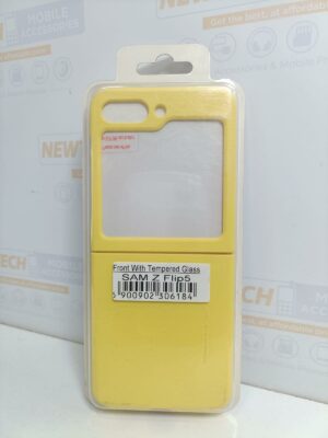 Front With Tempered Glass Cover Galaxy Z Flip 5 – Yellow