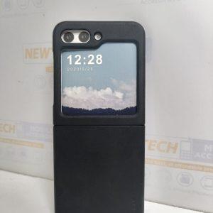 Piblue SAM Z Flip 5 Leather Flagship Cover Plus – Black