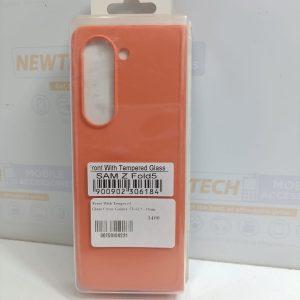 Front With Tempered Glass Cover Galaxy Z Fold 5 – Orange