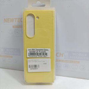 Front With Tempered Glass Cover Galaxy Z Fold 5 – Yellow