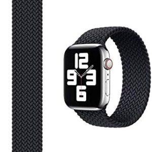 WIWU Braided Solo Loop Watchband for iWatch 42/44mm – Black