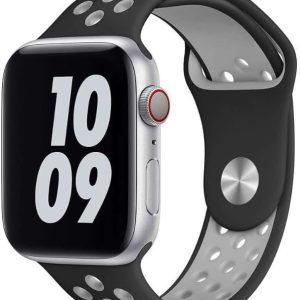 WIWU Dual Color Sport Watchband for iWatch 38/40mm – Black Gray