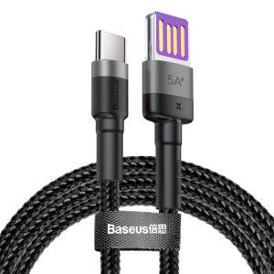 Baseus Cafule Type-C 40W HW Super Quick Charge 1m Cable – Black
