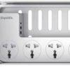 Blupebble Power Box Cable Management 5 Ports + 2 USB + 1 Type-C 2500W Extension - White - Image 4