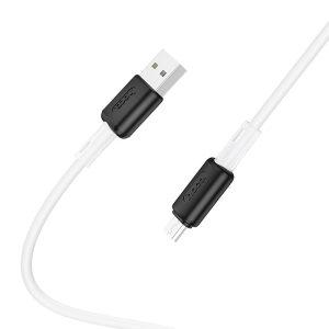 Hoco X48 Soft Silicone USB-A to Micro USB 1m – White