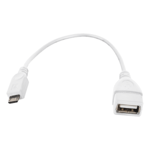 USB Female To Micro Adapter – White