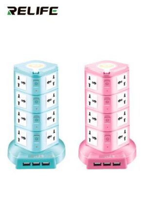 Relife RL-315A 16 Port 3 USB Port Power Extension – Blue