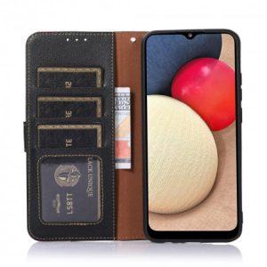 KHAZNEH Leather SAM A53 5G Cover with Wallet – Black