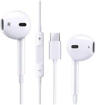 Porodo Stereo Earbuds Type-C Connector – White