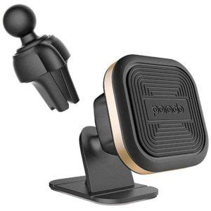 Porodo Magnetic Car Mount – Gold