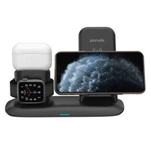 Porodo 3 in 1 Charging Station For Apple – Gray