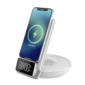 WIWU M11W Automatic Positioning 4 In 1 Wireless Charger 15W – White