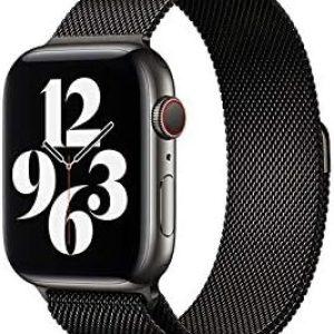 WIWU Minalo Stainless Steel Watchband for iWatch 42/44mm – Black