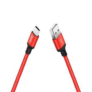HOCO X14 USB-A to Type-C Cable 1m – Black red