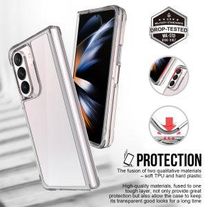 Hybrid Hard PC+TPU Cover For Galaxy Z Fold5 5G – Clear