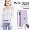 Rhombus PU Leather+PC Cover With Strap Galaxy Z Fold5 5G - Purple - Image 2