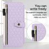 Rhombus PU Leather+PC Cover With Strap Galaxy Z Fold5 5G - Purple - Image 3