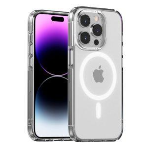 Hybrid Magsafe Hard PC+TPU Matte Cover for iPhone 15 Pro Max – Clear
