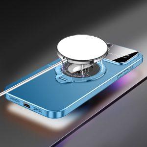 VOERO MagSafe PC Kickstand Cover for iPhone 15 Pro Max – Black