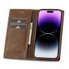LC.IMEEKE Leather Stand Cover iPhone 15 Pro Max - Brown - Image 2