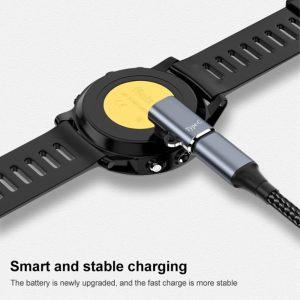 Type C To Fenix 5/6/7 Watch Charging Adapter – Gray