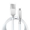 USB To Micro Magnet Folding Ring Cable - White
