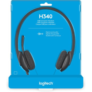 Logitech H340 USB PC Headset with Noise-Cancelling Mic