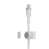 (CAA011bt3MWH) Belkin BOOST CHARGE™PRO Flex USB-C to Lightning Cable_Braided Silicone 3M - White