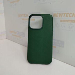 OneGif iP 14 Pro Max Classic Leather Cover – Green