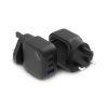 (PWCUQC018) Powerology 65W 1*QC 36W USB-A and 2xUSB-C Ports GaN PD Wall Charger UK - Black - Image 2