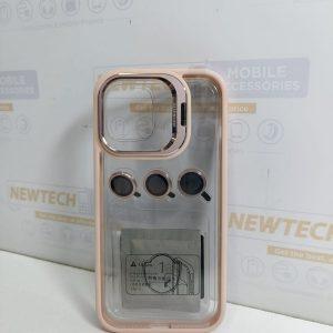 Miby iPhone 14 Pro Max Cover With Camera Lens – Gold