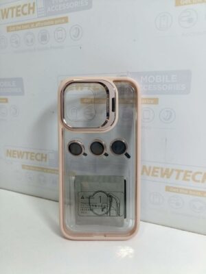 Miby iPhone 14 Pro Max Cover With Camera Lens – Gold