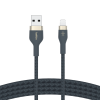 (CAA010bt1MBL) Belkin BOOST CHARGE™PRO Flex USB-A to Lightning Cable_Braided Silicone, 1M - Blue - Image 4