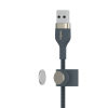(CAA010bt1MBL) Belkin BOOST CHARGE™PRO Flex USB-A to Lightning Cable_Braided Silicone, 1M - Blue - Image 3