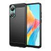 Carbon Fiber Texture Cover Oppo A78 4G - Black