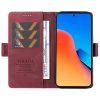 YIKATU Leather Flip Cover with Wallet Redmi 12 4G - Red (YK-005) - Image 2