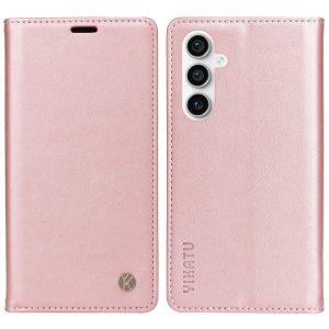 YIKATU Leather Flip Cover with Wallet Samsung Galaxy S23 FE – Rose Gold (YK-001)