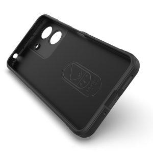 Magic Shield TPU + Flannel Cover for Xiaomi Redmi 13C / Poco C65 4G – Black