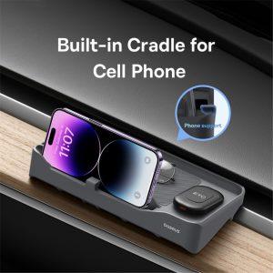 BASEUS T-Space Series 2-in-1 Silicone Phone Holder Magnetic Storage Compartment for ETC Card Reader