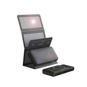 Green Lion SolarMax Power Bank 10000mAh PD 20W – Black (GNSLRM10KPBBK)