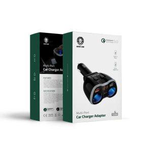 Green Lion Multi-Port Car Charger Adapter 120W – Black (GNMULTPCKTBK)