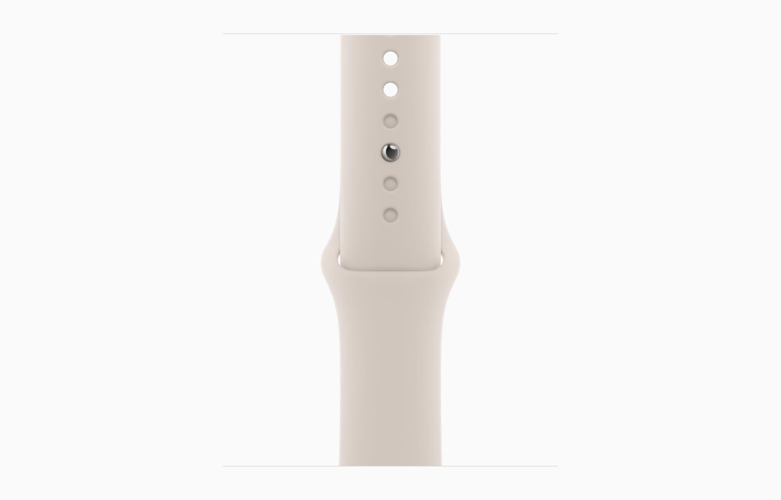 Apple Watch Series 9 41MM Starlight with Starlight Sport Band - S/M MR8T3 - Image 3