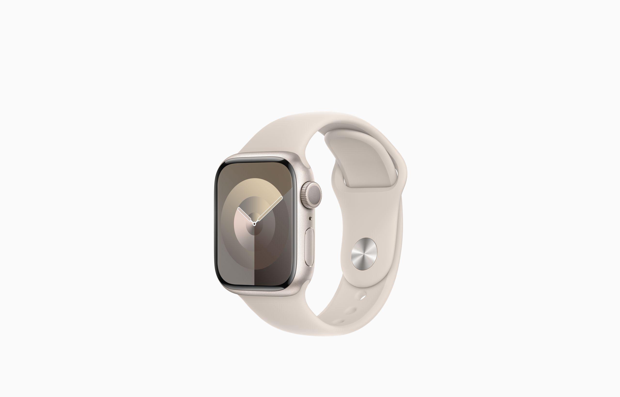 Apple Watch Series 9 41MM Starlight with Starlight Sport Band - S/M MR8T3