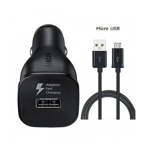 Samsung Fast Car Charger 15W/Dual With Micro USB Cable HC – Black