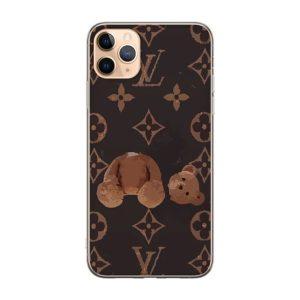Q Series iP 11 Pro Leather LV Printed Cover – Brown