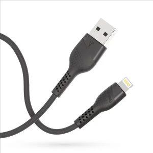 Porodo Blue USB-A to Lightning Cable 1.2M 2.4A – Black (PB-LN12-BK)